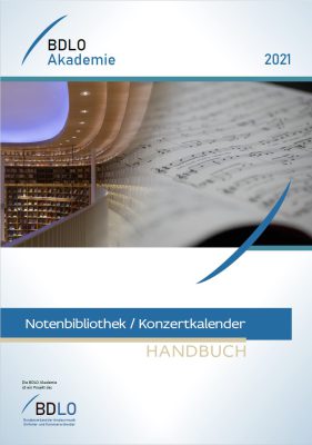 BDLO-Akademie Titelbild Seminarheft Notenbibliothek-Konzertkalender